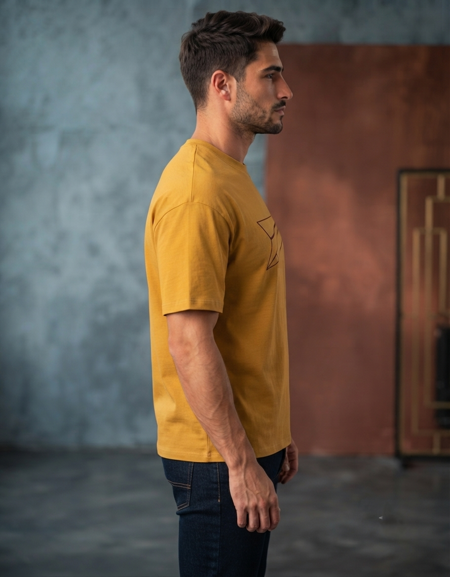 Unisex Oversized Classic T-Shirt – Golden Yellow