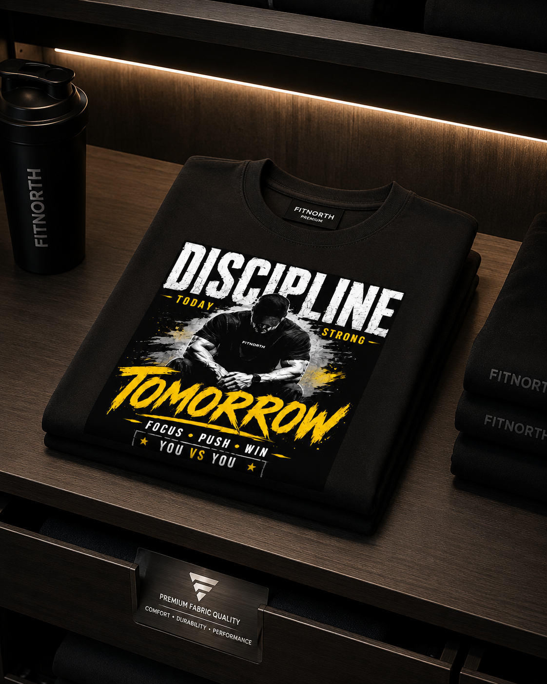 DISCIPLINE TOMORROW — Unisex Terry Oversized Tee