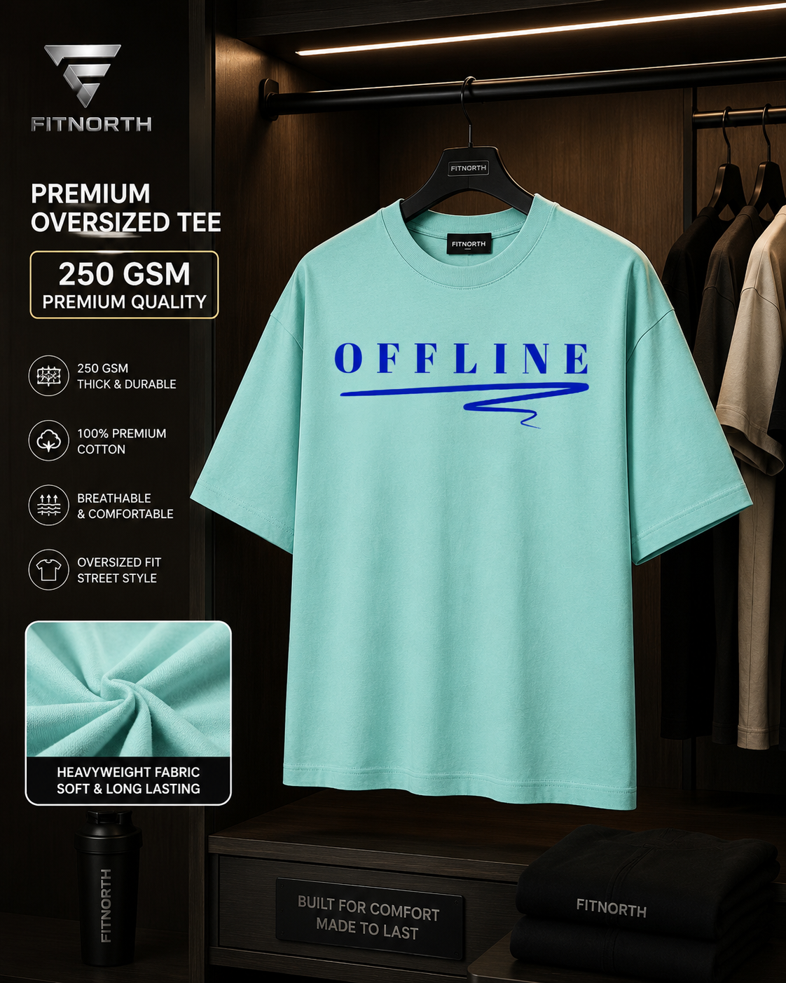 Unisex Oversized Classic T-Shirt – OFFLINE Print