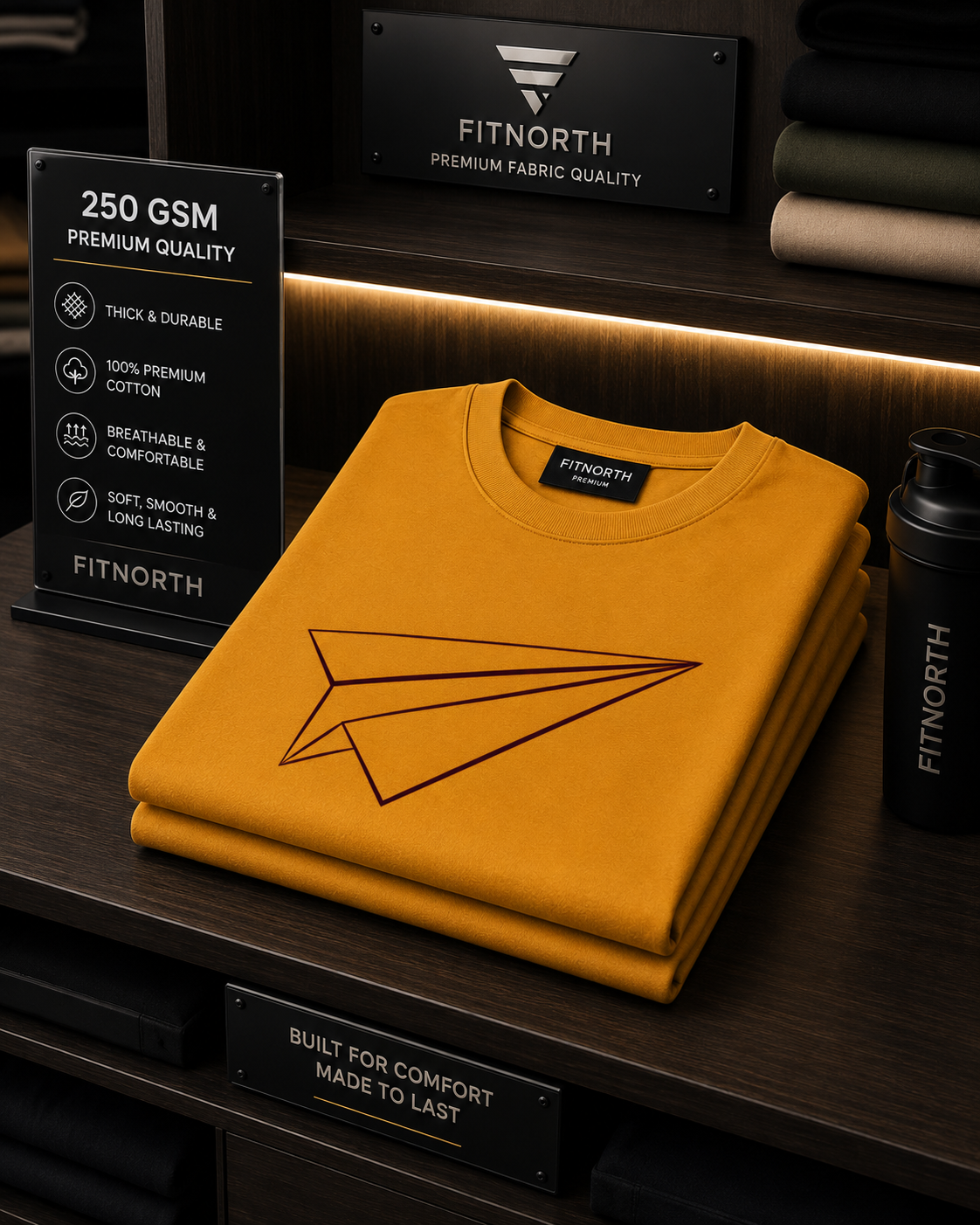 Unisex Oversized Classic T-Shirt – Golden Yellow