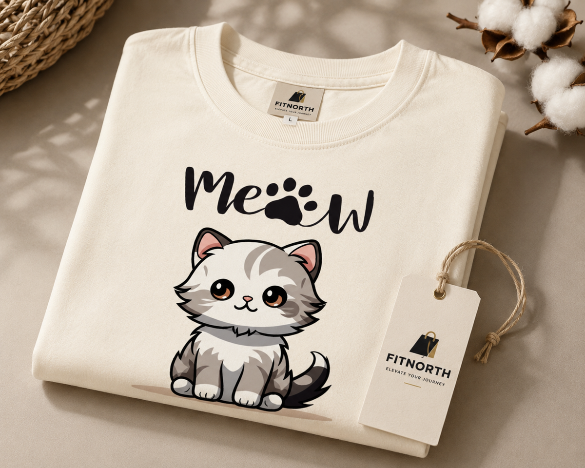 Unisex Oversized Classic meow T-Shirt