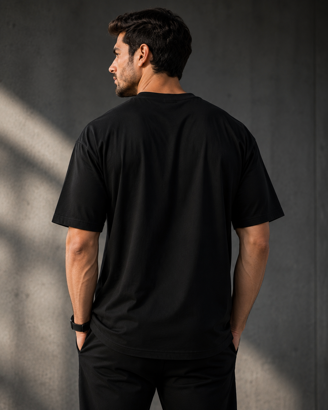 Unisex Oversized Dark Knight Graphic T-Shirt | 100% Cotton Black Tee